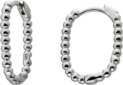 Produktbild von Kugeldesign Ohrringe Creolen Sterling Silber 925