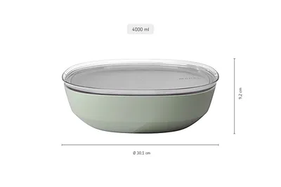 Produktbild von Mepal schale silueta 4000 ml mit deckel - nordic white Ø301 x 92 105938032500