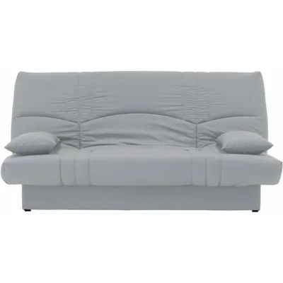 Produktbild von 3-Sitzer-Schlafsofa – hellgrauer Stoff – 190 x 92 cm