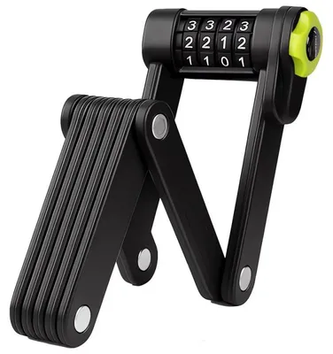 Obrázok produktu pre Trizand 25733 Skladací kódový zámok na bicykel, čierny