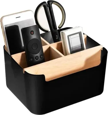 Produktbild von Schreibtisch-Organizer, Multifunktionale Schreibtischaufbewahrung, Schreibtisch-Organizer, Aufbewahrungsbox aus Holz