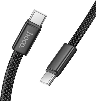 Immagine prodotto di Cavo piatto da USB C a USB C Hoco 3A 60W 1 m X125 nero