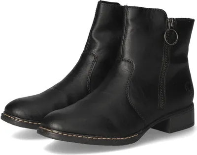 Produktbild von Rieker Stiefeletten Damen Kunstleder Schwarz Größe: 37
