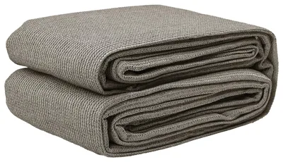 Zdjęcie produktu dla Dywan pod namiot, dywan do przednamiotu, dywan kempingowy do użytku w przednamiocie i na tarasie, wodoodporny, oddychający, możliwość cięcia, z oczkami, kolor jasnoszary, wymiary 300 x 500 cm