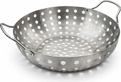 Produktbild von PATTON Edelstahl-Gemüsekorb für Grill & Kamado - Ø 28 cm
