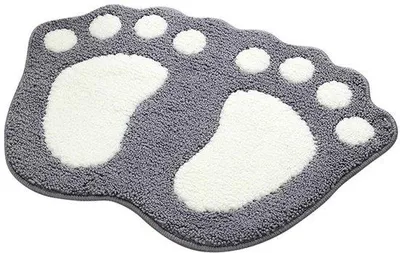 Immagine prodotto di Tappetino da bagno antiscivolo Unyqoos®: superficie in cotone, assorbente e morbido, con base in lattice a doppio strato, ideale per bagno, camera da letto e soggiorno, dimensioni 58 x 88 cm