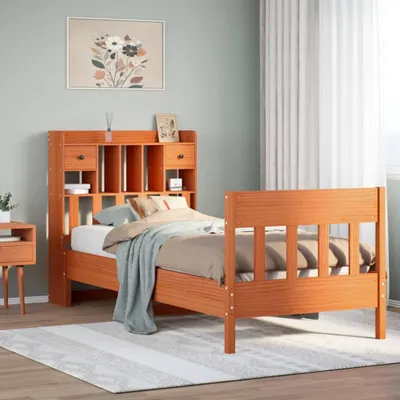 Immagine prodotto di Maison Exclusive - Letto senza Materasso Marrone Cera 75x190 cm in Legno di Pino