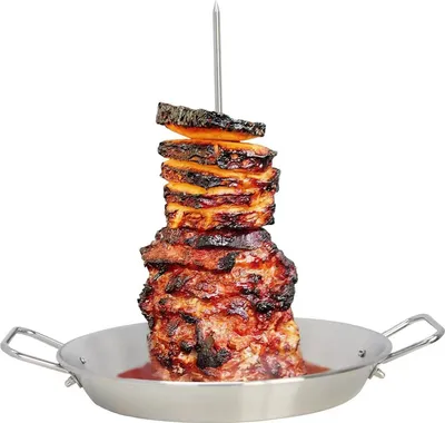Zdjęcie produktu dla Brasilianischer Edelstahl-Grillstinner z 3 wbudowanymi szaszłykami