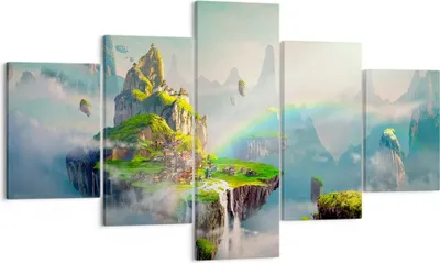 Produktbild von Bild auf Leinwand - Leinwandbild - Abstraktion Natur - 125x70cm - Wand Bild - Wanddeko - Wandbilder - Leinwanddruck - Bilder - Kunstdruck - Wanddekoration - Leinwand bilder - Wandkunst - EA125x70-3469