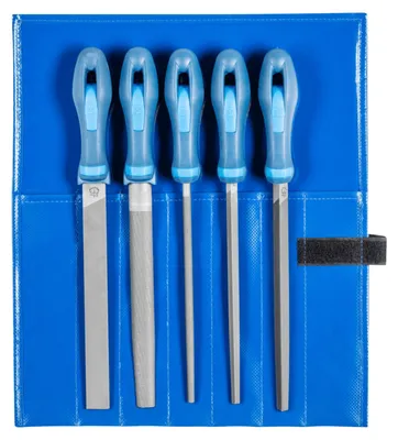 Immagine prodotto di PFERD Set di lime WR 5 pezzi in astuccio di plastica 200 mm taglio 3 per lavorazioni e finiture di precisione