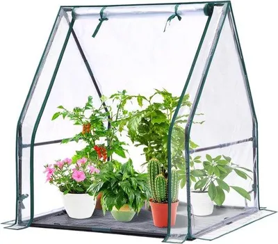 Produktbild von Famanu Mini-Gewächshaus für drinnen und draußen - 91,4 x 91,4 x 106,7 cm