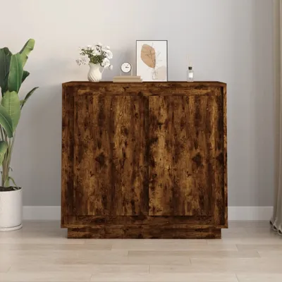 Obrázek produktu pro vidaXL Příborník kouřový dub 80x34x75 cm odvozený výrobek ze dřeva