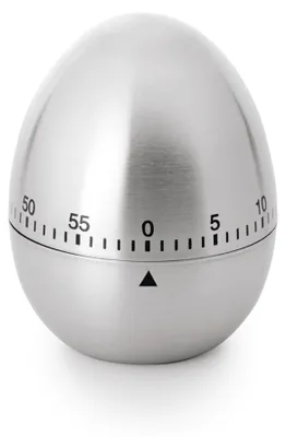 Obrázek produktu pro Časovač, Ø 6 cm, výška 7,5 cm, nerezová ocel