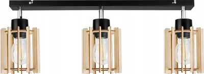 Obrázok produktu pre Moderná LED stropná lampa z dreva
