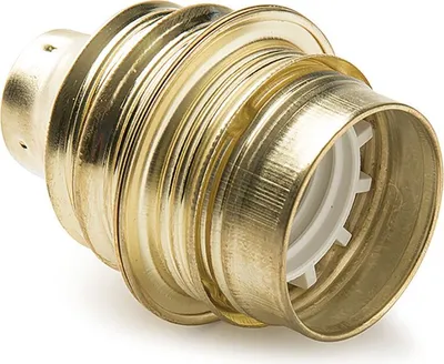 Produktbild von Famatel 304 E27 Gewinde Metall Lampenfassung Golden Golden One Size