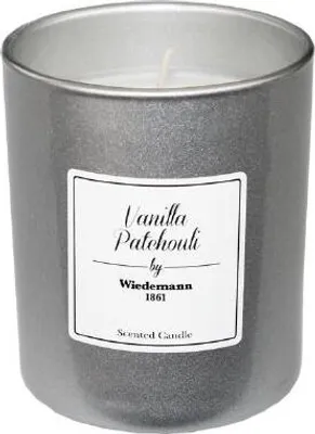 Produktbild von exklusive Duftkerze "Vanilla Patchouli" im Glas mit Geschenkkarton