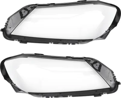 Produktbild von Scheinwerferabdeckung Front links rechts Scheinwerfer Linse Klar Abdeckung Nr. 3AB941005/3AB941006 für Volkswagen Passat B7 12-15 PC Klar Schwarz