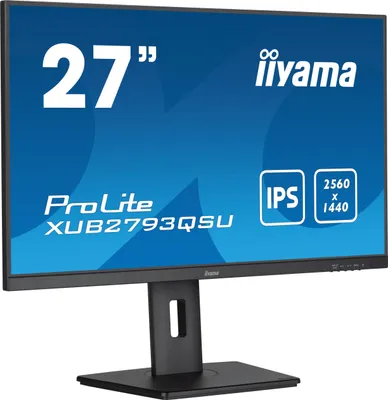 Image de IIYAMA iiyama 27" WQHD IPS technology panel with 150mm height adjustable stand and 100Hz refresh rate