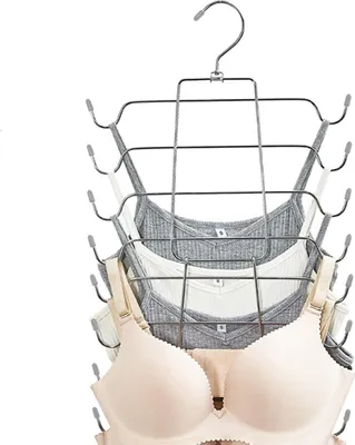 Produktbild von Platzsparender Faltkleiderbügel aus Edelstahl - Drehbar und Multifunktional