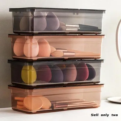 Produktbild von Unyqoos® Kunststoff-Besteckkasten mit Deckel, Abflussloch & stapelbar – platzsparende Aufbewahrungsbox für Besteck und Kleinteile