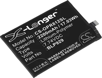 Produktbild von TECHTEK Akku Kompatibel mit [OPPO] PFZM10, Reno8 Pro+ Ersetzt BLP929
