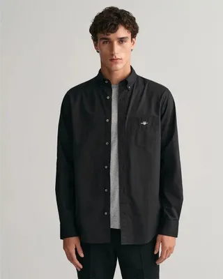 Immagine prodotto di GANT Camicia in popeline regular fit, nero L