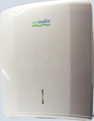 Image de Distributeur d'essuie-mains pour tous les formats de papier, blanc, en plastique ABS,