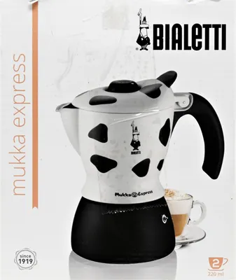 Obrázek produktu pro Bialetti Mukka Express, kávovar na espresso, pro přípravu espressa a cappuccina, kapacita 2 šálky