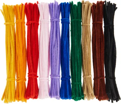 Produktbild von VBS XXL Chenilledraht "Farbenmix", 30 cm, 500er-Set, Ø 5 mm