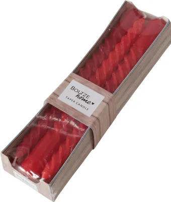 Zdjęcie produktu dla Świeca sztyftowa Twisted Zestaw 6 czerwonych świec