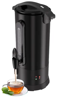 Produktbild von Ikodm Glühweinkocher 10L 1500W Schwarz Heißwasserspender 30-100 °C mit Zapfhahn