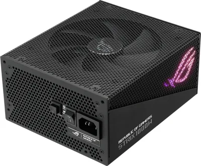 Zdjęcie produktu dla Zasilacz modularny ASUS ROG Strix 1000W Gold Aura Edition (90YE00P1-B0NA00)