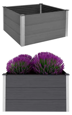 Produktbild von Garten-Hochbeet WPC 100 x 100 x 54 cm Grau