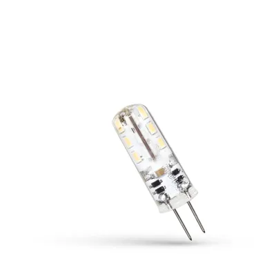 Zdjęcie produktu dla Żarówka Spectrum LED z trzonkiem 1,5W G4 przezroczysta 12V 110lm światło dzienne 6000K chłodna biel 270°