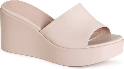Produktbild von topschuhe24 3163 Damen Keilabsatz Sandalen XXL Plateau, Farbe:Beige, Größe:41 EU