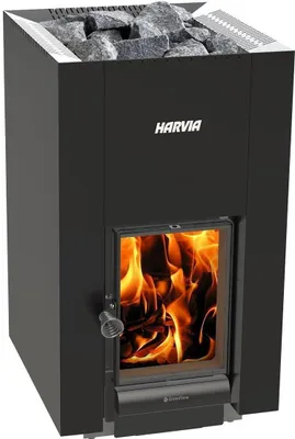 Immagine prodotto di Riscaldatore per sauna a legna Harvia Linear 22 GreenFlame, nero