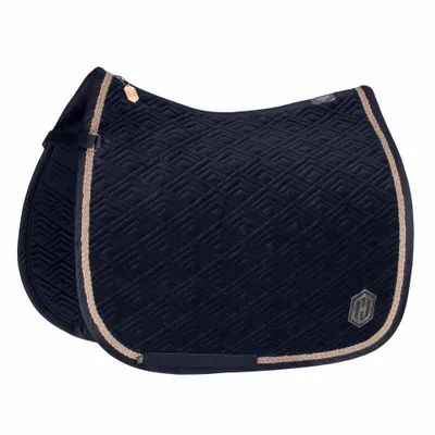 Produktbild von Eskadron HERITAGE Schabracke " VELVET EMBLEM " Form - Dressur Farbe - navy