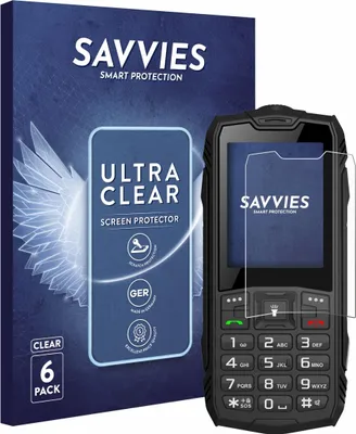 Produktbild von 6x Für Hammer Rock Schutzfolie Savvies Displayschutz Display Schutz Folie Klar Transparent