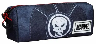 Produktbild von Marvel Punisher-federmäppchen Schwarz  Schwarz One Size