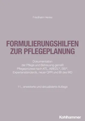 Produktbild von Formulierungshilfen zur Pflegeplanung