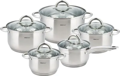 Image de Kinghoff pots Silver 10 pieces KH4449