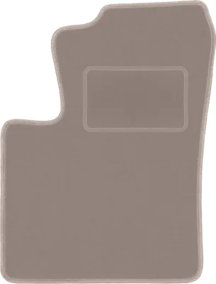 Produktbild von Fahrerfußmatte Velours beige passend für Chrysler Sebring III (2007-2010, Limousine) – mit Befestigungen – passgenau