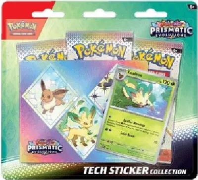 Image de Pokemon Prismatic Evolutions: Leafeon Tech Sticker Collection