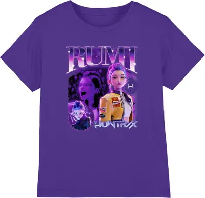 Produktbild von K-Pop Demon Hunters - "Huntr/X" T-Shirt für Kinder TV20398 (128, 128) (Violett/Violett)