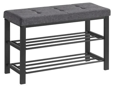Produktbild von Loft Schuhbank aus Eisen mit gepolsterter Sitzfläche