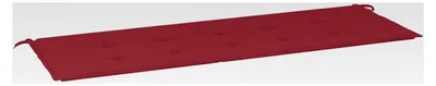 Produktbild von Gartenbankauflage, Sitzkissen für den Außenbereich, Polsterauflage für Gartenbänke, Weinrot 150x50x4cm Oxford-Gewebe