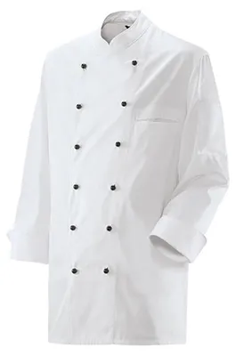 Produktbild von Kochjacke, weiß, Größe S : S : weiß : 65% Polyester 35% Baumwolle