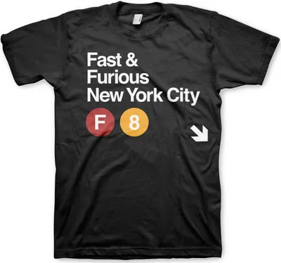 Produktbild von Fast & Furious NYC T-Shirt - XX-Large - Black