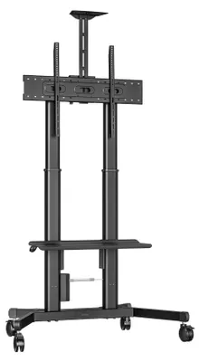 Image de Vision X-Series VFM-F26M - Chariot - pour écran LCD - motorisé - acier - noir sablé - taille d'écran : 139,7-254 cm (55"-100")