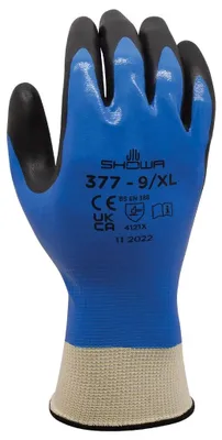 Image de Gants nitrile nylon taille 10 - SHOWA - 377 10